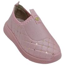 Tênis Molekinha Infantil Lantejoula Lycra Perola Tênis Molekinha Infantil Lantejoula Lycra Perola