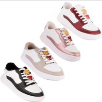 Tênis Molekinha Menina Infantil Kids 2575-107 Moda Original