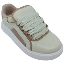 Tênis Molekinha Menina Infantil Napa Turim com Cadarço Largo Tênis Molekinha Menina Infantil Napa Turim com Cadarço Largo