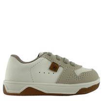 Tênis Molekinho Meninos Infantil Branco Off Areia 2623121