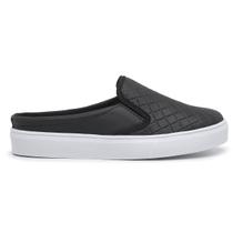 Tênis Mule Feminino Slip On Calcanhar Aberto Babuche Preto