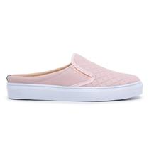 Tênis Mule Feminino Slip On Calcanhar Aberto Babuche Rosa