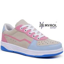 Tênis Myrol Outlet Feminino Casual Básico, Cano Baixo, Acolchoado, Tendência Moda Blogueira