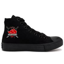 Tênis Naruto Cano Alto Akatsuki Gang Bota Oferta