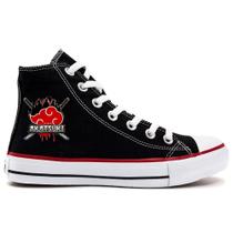 Tênis Naruto Cano Alto Akatsuki Gang Bota Oferta Promoção Tênis Naruto Cano Alto Akatsuki Gang Bota Oferta Promoção