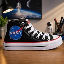 Tenis Nasa Cano alto Unissex lona Original Confortável nasb072 - Connect Space Tenis Nasa Cano alto Unissex lona Original Confortável nasb072 - Connect Space