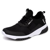 Tênis Nautica Geoff para homens preto/branco tamanho 13 Tênis Nautica Geoff para homens preto/branco tamanho 13