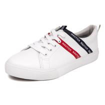 Tênis Nautica Kirsi Feminino - Branco/Vermelho/Azul Marinho - Tamanho 9.5 US