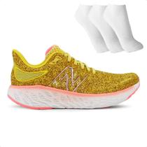 Tênis New Balance 1080 V12 Feminino + 3 Pares de Meias