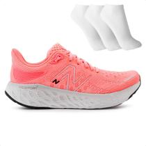 Tênis New Balance 1080 V12 Feminino + 3 Pares de Meias