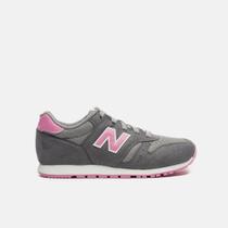 Tênis New Balance 373 Lace Infantil Cinza Rosa