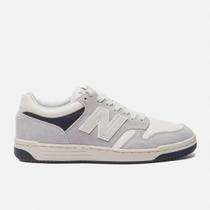 Tênis New Balance 480 Cinza Bege Claro BB480HEI Tênis New Balance 480 Cinza Bege Claro BB480HEI