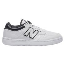 Tênis New Balance 480 Low Branco e Preto Masculino Tênis New Balance 480 Low Branco e Preto Masculino