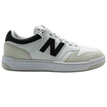 Tênis New Balance 480 Low Branco/Preto/Cinza Claro Unisex