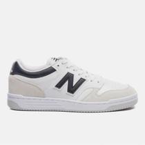 Tênis New Balance 480 Low Branco Preto Cinza Masculino Casual Tênis New Balance 480 Low Branco Preto Cinza Masculino Casual