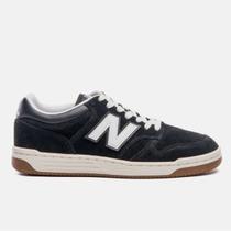 Tênis New Balance 480 Low Preto Bege Masculino Casual Tênis New Balance 480 Low Preto Bege Masculino Casual