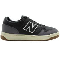 Tênis New Balance 480 Low Preto Grafite Unisex Tênis New Balance 480 Low Preto Grafite Unisex