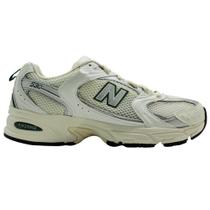 Tênis New Balance 530 Branco/Verde Escuro/Bege Unissex