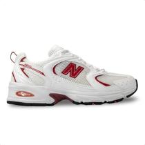 Tenis new balance 530 unisex-branco/vermelho Tenis new balance 530 unisex-branco/vermelho