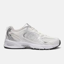 Tênis New Balance 530 Unissex Branco Prata Original Casual Cor:Branco/PrataTamanho:34