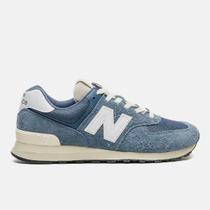Tênis New Balance 574 V2 Masculino Azul Claro e Branco Tênis New Balance 574 V2 Masculino Azul Claro e Branco