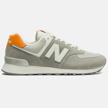 Tenis New Balance 574v2 Cinza/Laranja Feminino Tenis New Balance 574v2 Cinza/Laranja Feminino