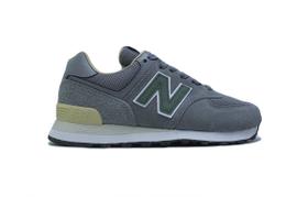 Tenis New Balance 574v2 - masculino - cinza+verde Tenis New Balance 574v2 - masculino - cinza+verde
