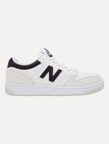 Tênis New Balance Casual Couro 480 Low Black Branco