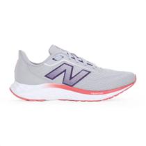 Tênis New Balance Fresh Foam Arishiv4 Cinza Roxo e Vermelho - Feminino