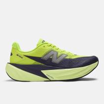 Tênis new balance fuelcell rebel v5 f cor:verde neon/roxo escurotamanho:39 Tênis new balance fuelcell rebel v5 f cor:verde neon/roxo escurotamanho:39