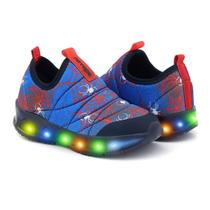 Tenis Novopé 30001272 2617 Led Aranha Teia Calce Fácil Infantil Tenis Novopé 30001272 2617 Led Aranha Teia Calce Fácil Infantil