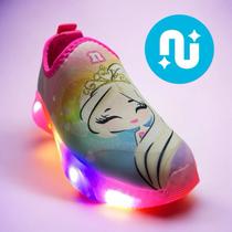 Tênis Novopé Led Infantil Menina Pisca Pisca Princesinha tamanho 20 ao 27 Tênis Novopé Led Infantil Menina Pisca Pisca Princesinha tamanho 20 ao 27