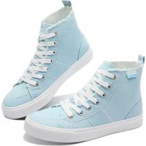 Tênis Obtaom High Top Canvas Play Mid-Calf Fashion Women Tênis Obtaom High Top Canvas Play Mid-Calf Fashion Women