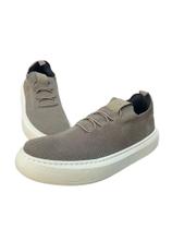 Tênis Ogochi Knit Tricot Marrom Acinzentado: