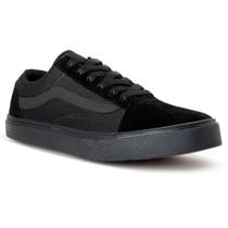 Tenis Old Masc/Fem School Preto com Preto 34 ao 43 Zero Grama Confortável Tenis Old Masc/Fem School Preto com Preto 34 ao 43 Zero Grama Confortável
