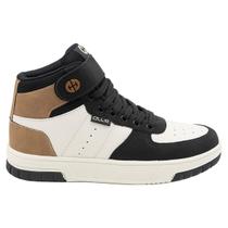 Tênis Ollie Infantil Alpha Preto Bege Ajuste Fácil Ol4201