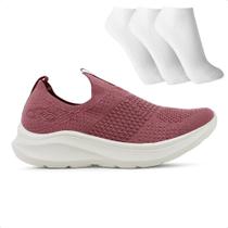 Tenis Olympikus 156G Ultraleve Feminino + 3 Pares de Meias