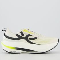 Tênis Olympikus Corre Turbo Feminino Off White e Preto