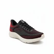 Tênis Olympikus Delta Preto Vermelho Design Amortecimento - Tênis Olympikus Delta Preto Vermelho Design Amortecimento -