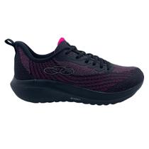 Tênis Olympikus Esportivo Feminino Acqua Preto com Rosa
