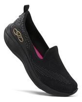 Tênis Olympikus Feminino Sem Cadarço Caminhada Treino Casual cor:pretotamanho:39