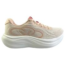 Tênis Olympikus Rush Feminino Original Esportivo Academia Caminhada Leve Cor:Algodão/PêssegoTamanho:36