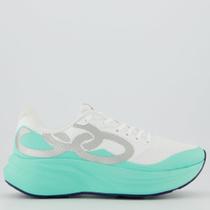 Tênis Olympikus Veloz 4 Feminino Branco e Verde Tênis Olympikus Veloz 4 Feminino Branco e Verde