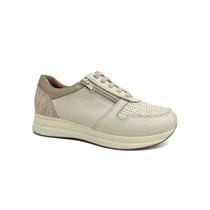 Tênis Opananken Feminino Couro Anatômico 65201 Off White