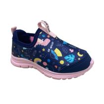 Tênis Ortopé Dna Flex Infantil Marinho/Rosa