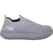 Tênis Ortopédico FlyFeet Nuvem Knit Cinza AC357