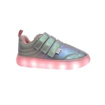 Tenis Pampili Infantil Sneaker Luz 483.004 Prata Tenis Pampili Infantil Sneaker Luz 483.004 Prata