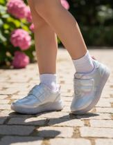 Tênis Pampili Liz Neon Meninas Branco 682059 Infantil