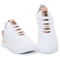 Tênis para Academia Feminino Caminhada Esportivo Branco - BF Shoes