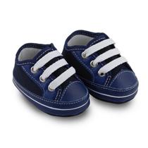 Tênis para bebê soffete com cadarço Tênis para bebê soffete com cadarço